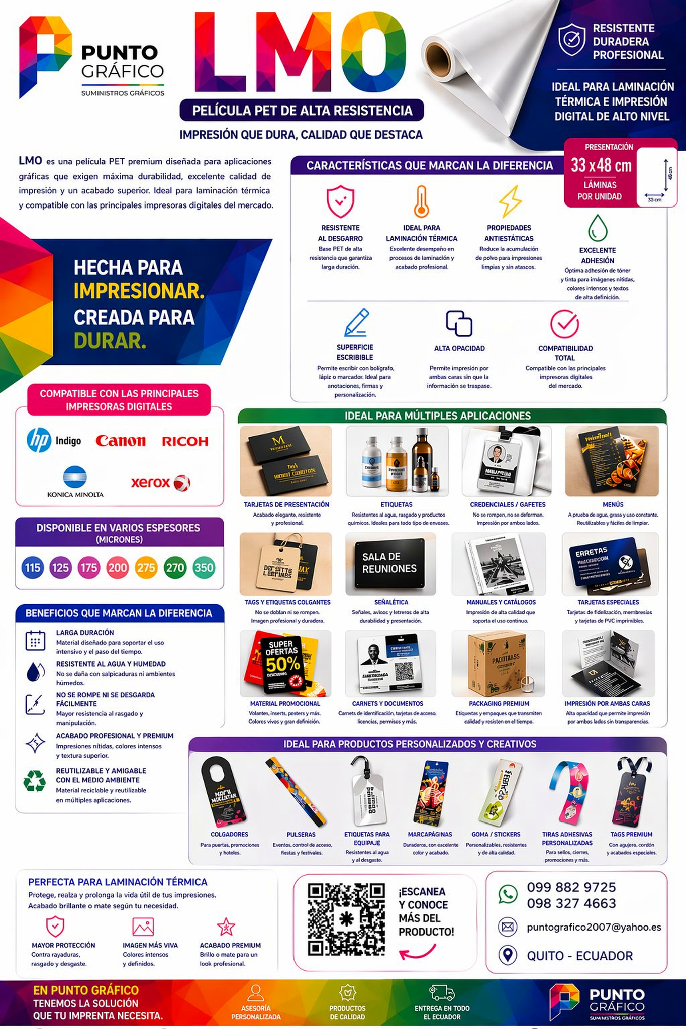 LMO Technova sustrato plástico Ecuador